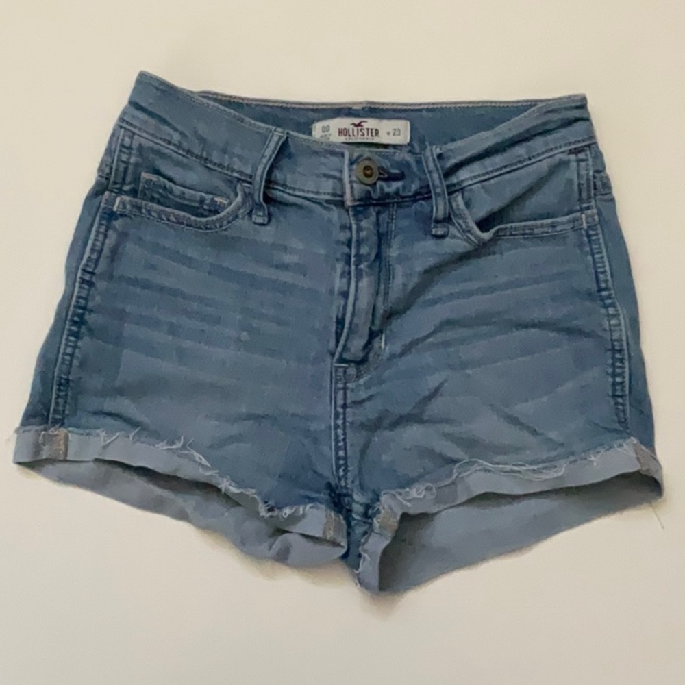 Gently Used Hollister Women's Blue Denim Shorts Size 23
